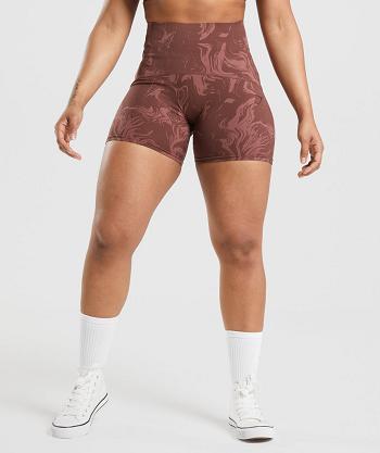 Dámské Šortky Gymshark Gs Power High Rise Hnědé | CZ 3798HAP